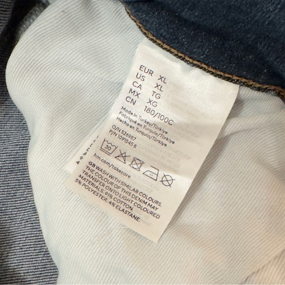 H&M Slim High waist jeans, XL, slim fit, ankle length, new/never worn - Picture 7 of 14